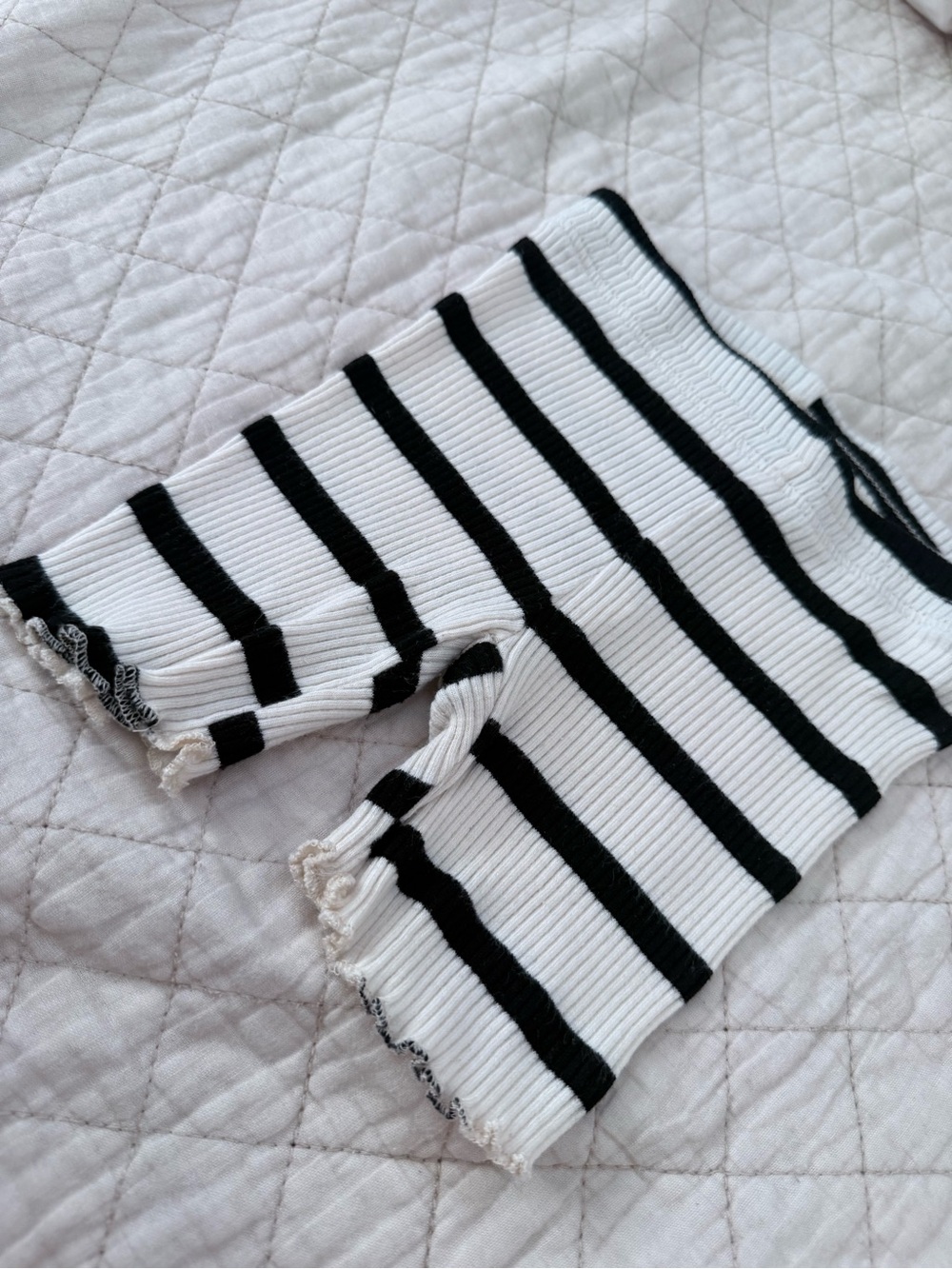 Zara Black and White Striped Kids Matching Set